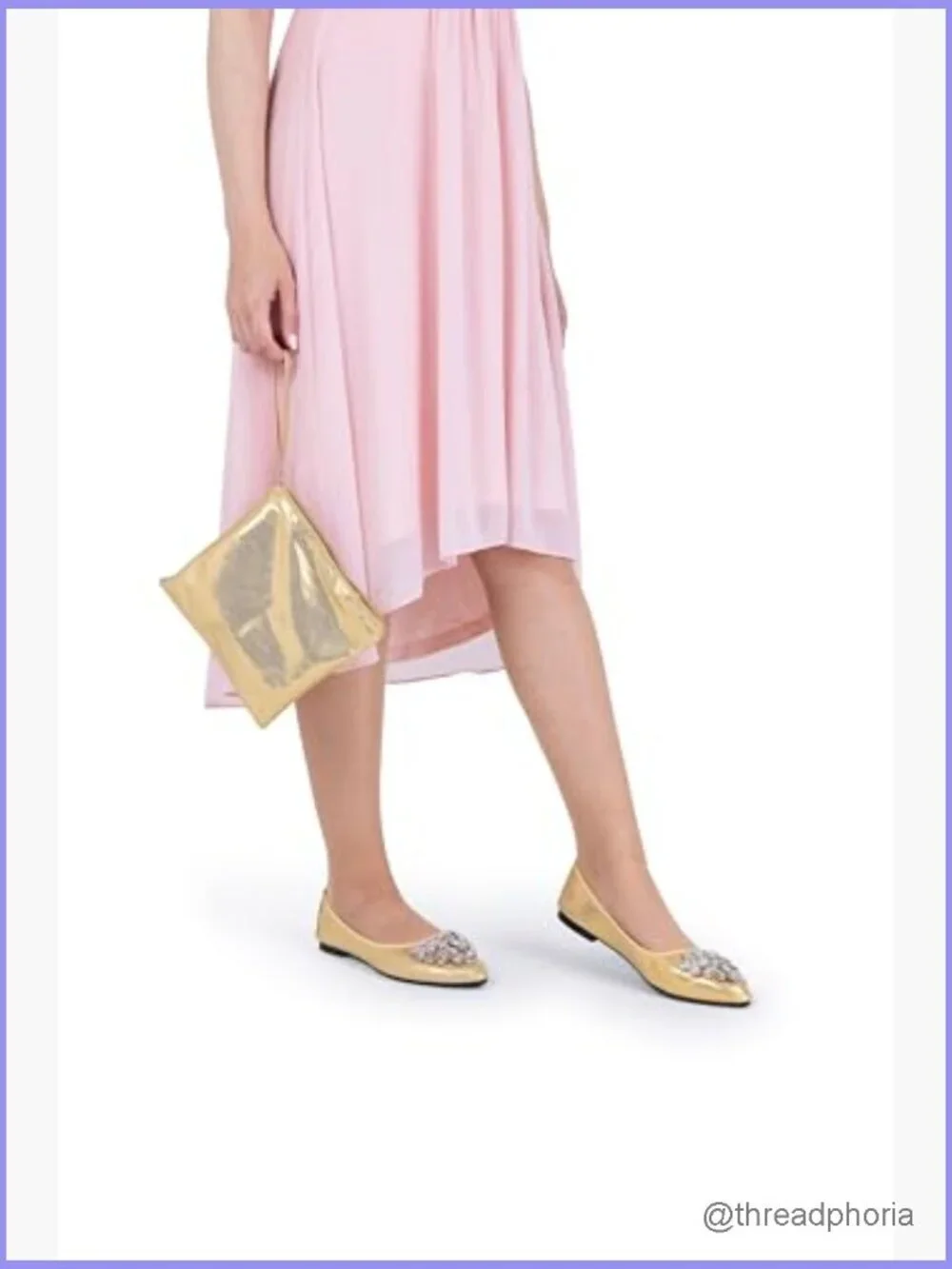 Foldable Ballet Flats with Rhinestones for Weddings Travel